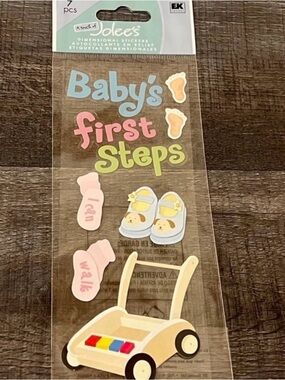 💞 New Jolee’s Baby’s First Steps Dimensional Scrapbook Craft Stickers